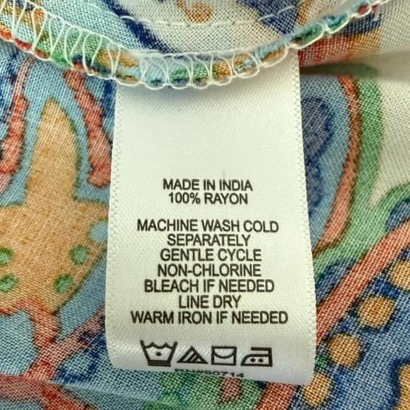 NWOT Colorful Paisley Print Women's Dress - Picture 9 of 9